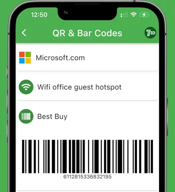 QR Code & Barcode Generator and Storage
