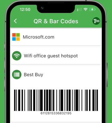 Generador y almacenamiento de códigos QR y códigos de barras: aplicación gratuita