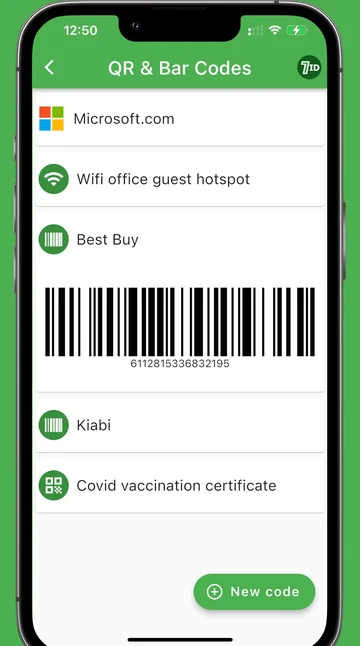 7ID: Barcode App