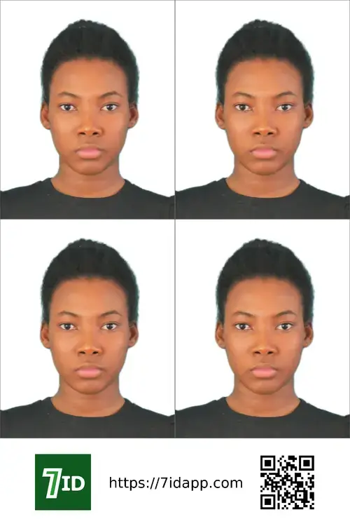 Kenyan passport photo printing template