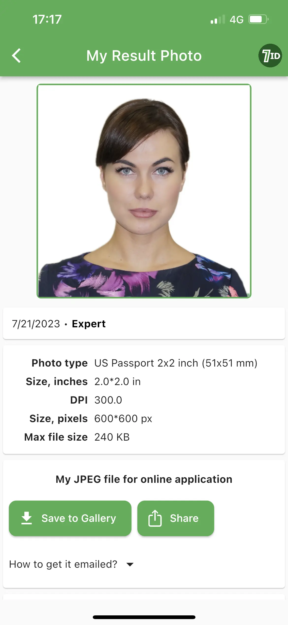 Editați fotografia de pașaport cu algoritmi avansați
